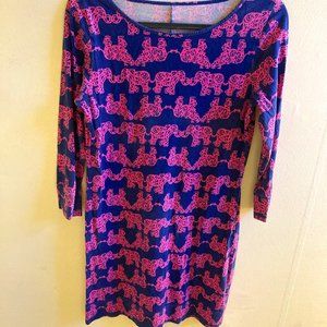 Blue and Pink Elephant Lilly Pulitzer Dress